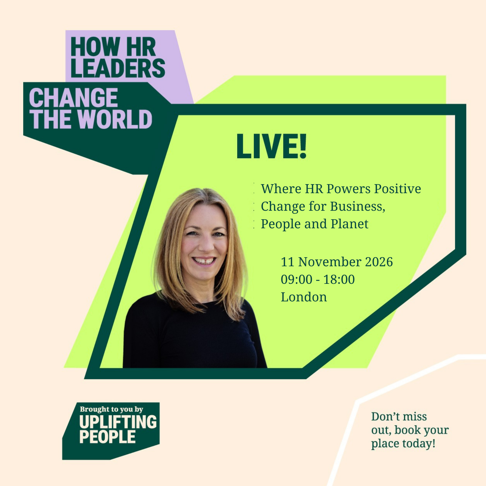 Early Bird Ticket: How HR Leaders Change the World - Live! 2026