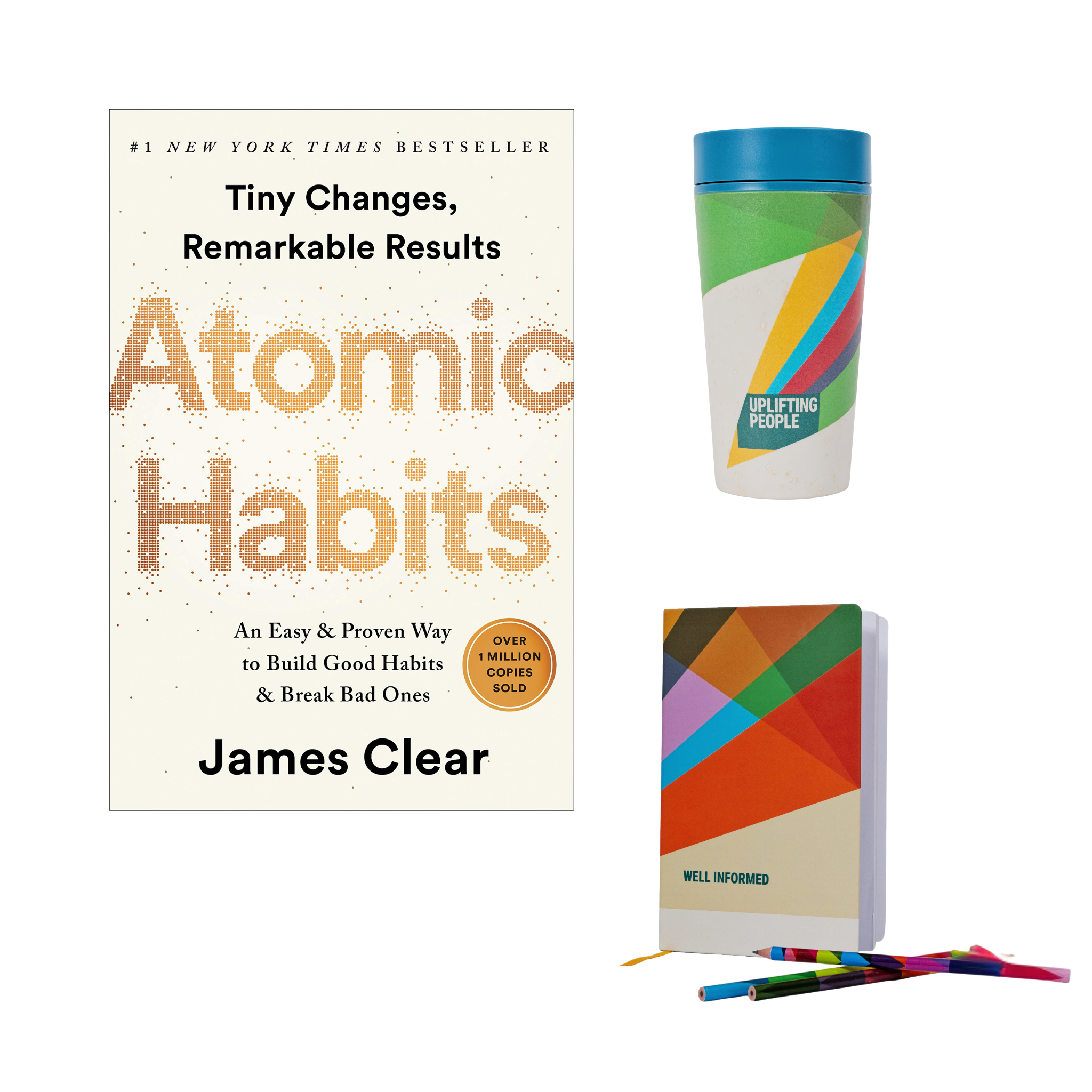 Atomic Habits - Stationery & Travel Mug Gift Set