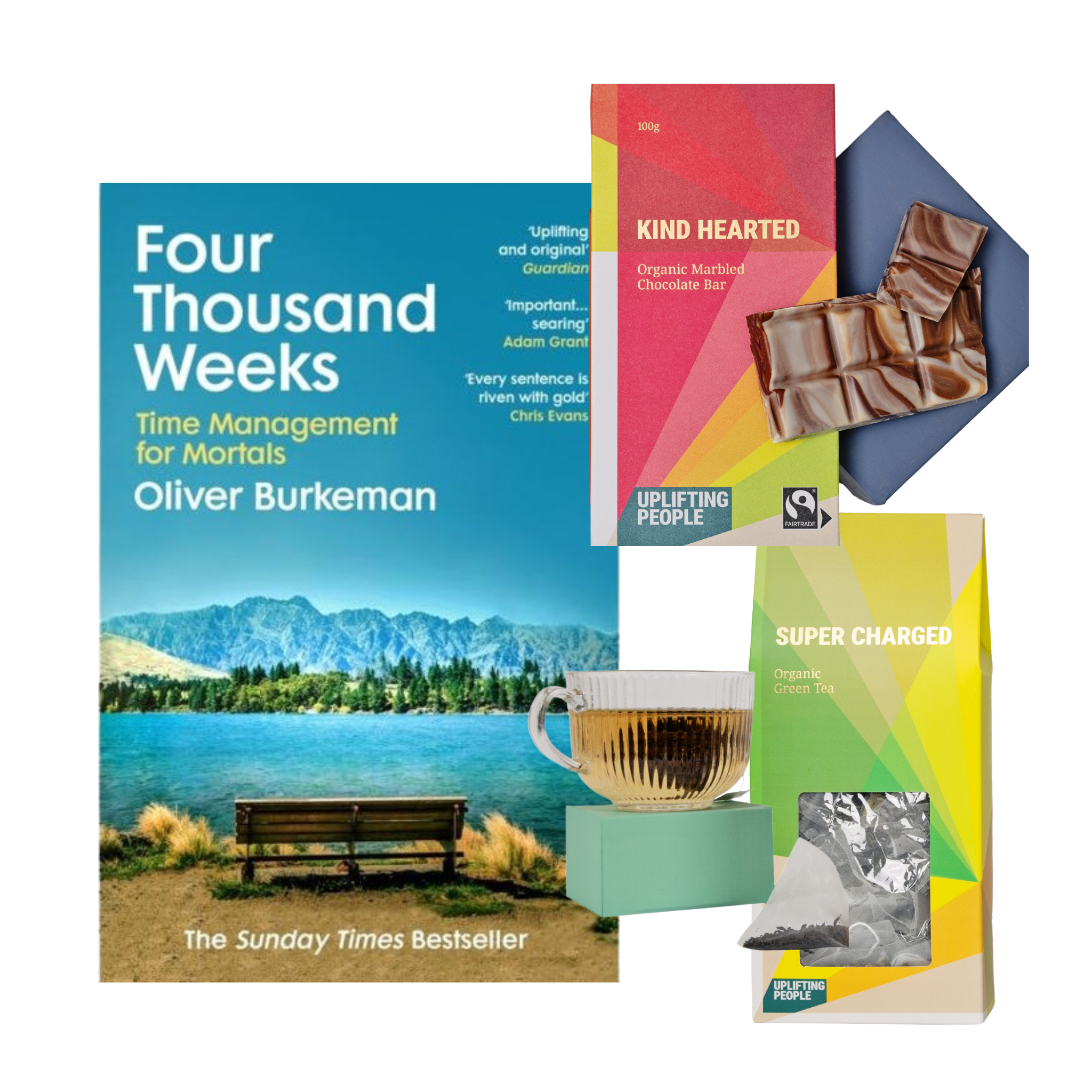Four Thousand Weeks and Chocolate & Tea Gift set