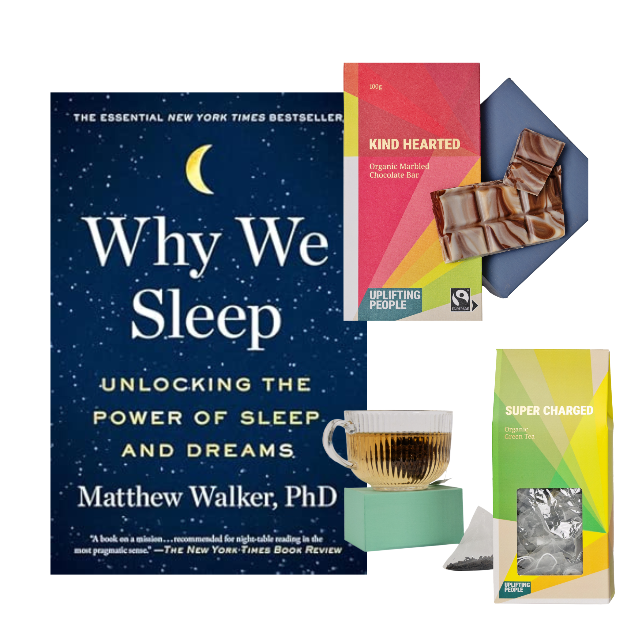 Why We Sleep and Chocolate & Tea Gift set